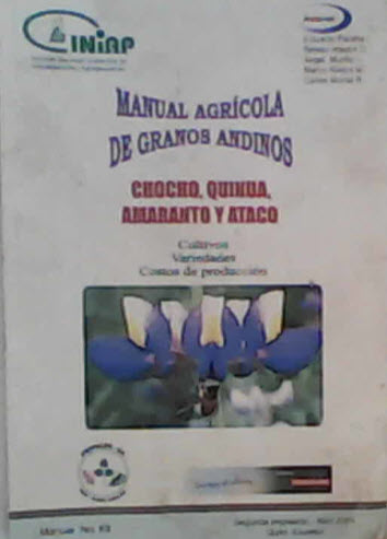 Manual agrícola de granos andinos