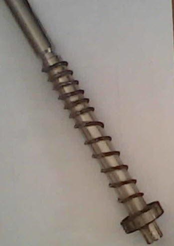 Eje 20mm x 32cm con rodamiento